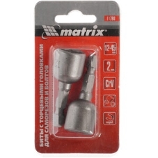 Биты Matrix с торцевыми головками 12x45 мм, 2 шт.