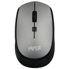 Мышь беспроводная HIPER HOMW-081 серый, 1600 dpi, радиоканал, USB, кнопки - 4