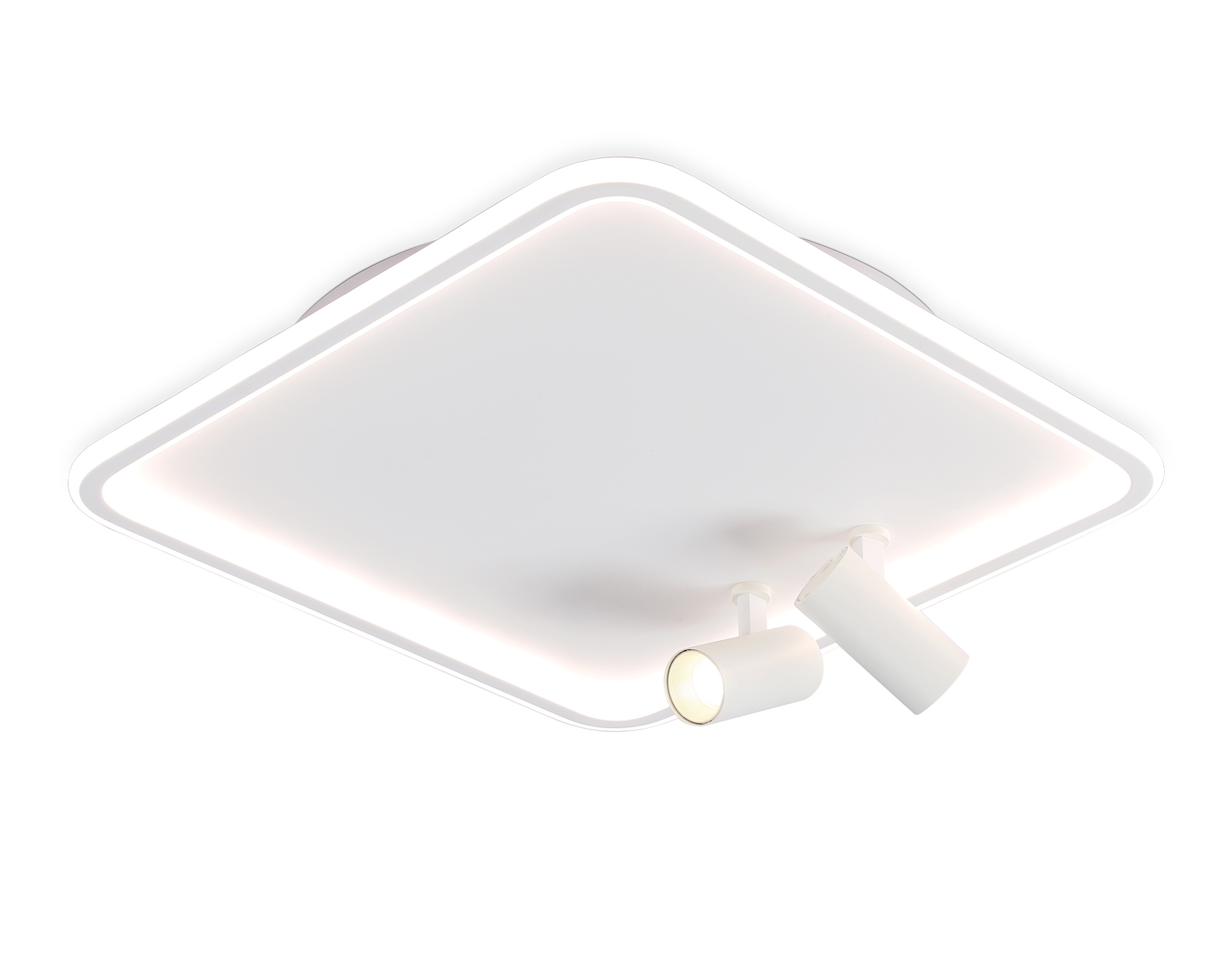Светильник Ambrella light FL5114/1+2 WH белый 97W 3000K-6400K 480*480*130 (ПДУ ИК)