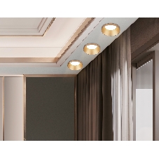 Встраиваемый точечный светильник Ambrella light TN102803 GD золото GU5.3 D71*34