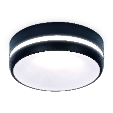 Светильник Ambrella light TN3335 SBK/FR черный песок/белый матовый GU5.3 D96*46