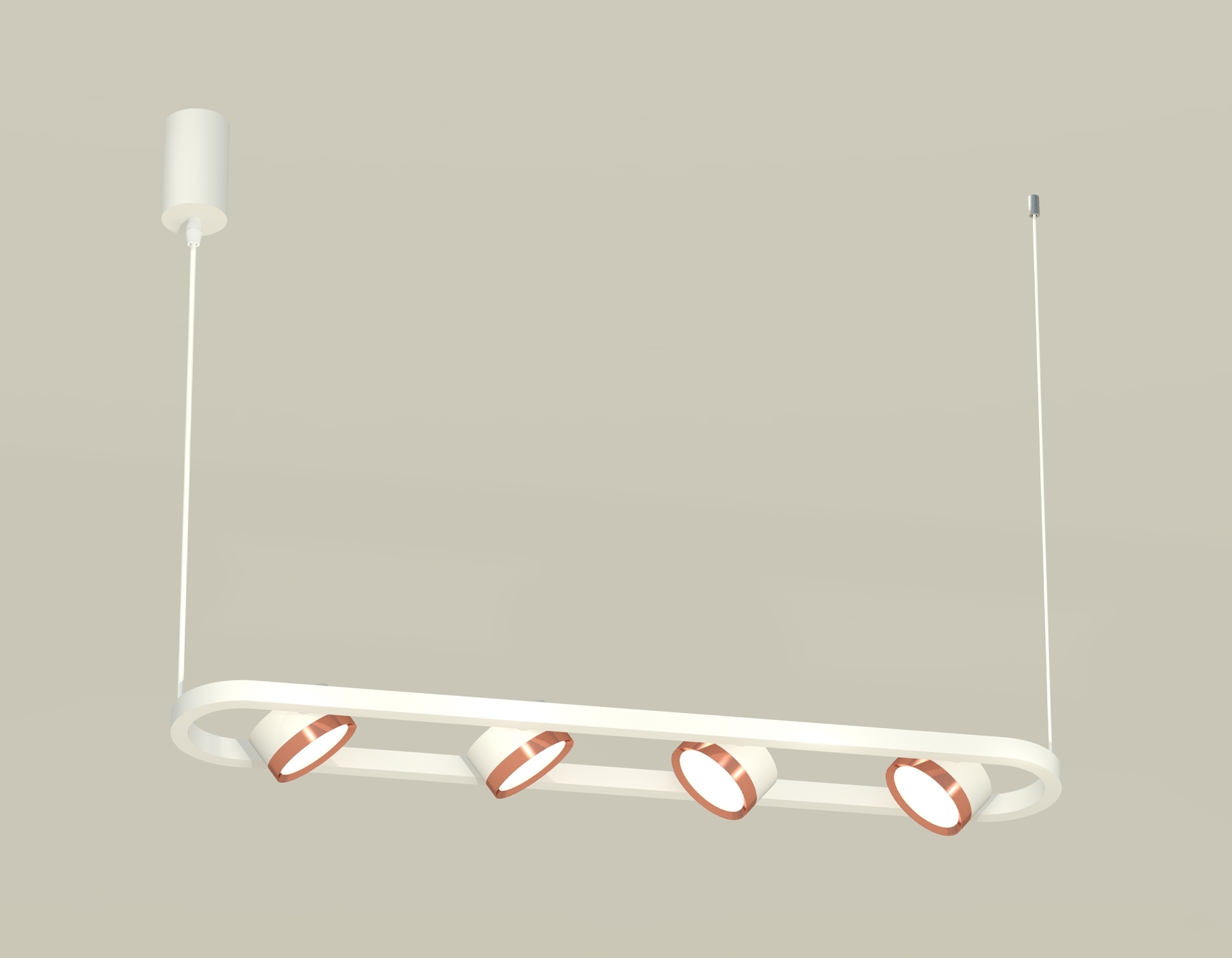 Светильник Ambrella light XB9163103/4 SWH/PPG белый песок/золото розовое полированное GX53 (C9163, N8126)