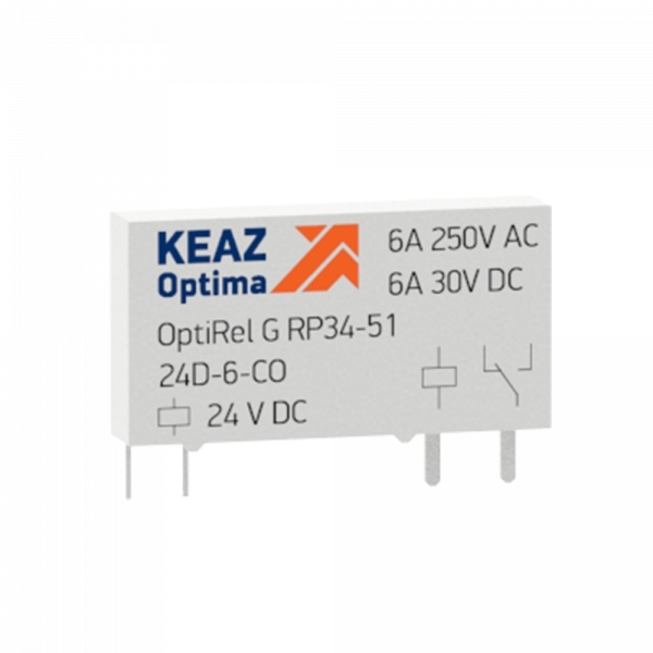 Реле промежуточное OptiRel G RP34-51-60D-6-CO