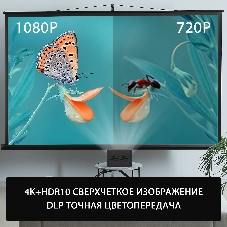 Проектор Cactus CS-PRU.03B.WUXGA-A DLP 6500Lm (1920x1080) 2000:1 ресурс лампы:30000часов 1xUSB typeA 1xHDMI 1.5кг
