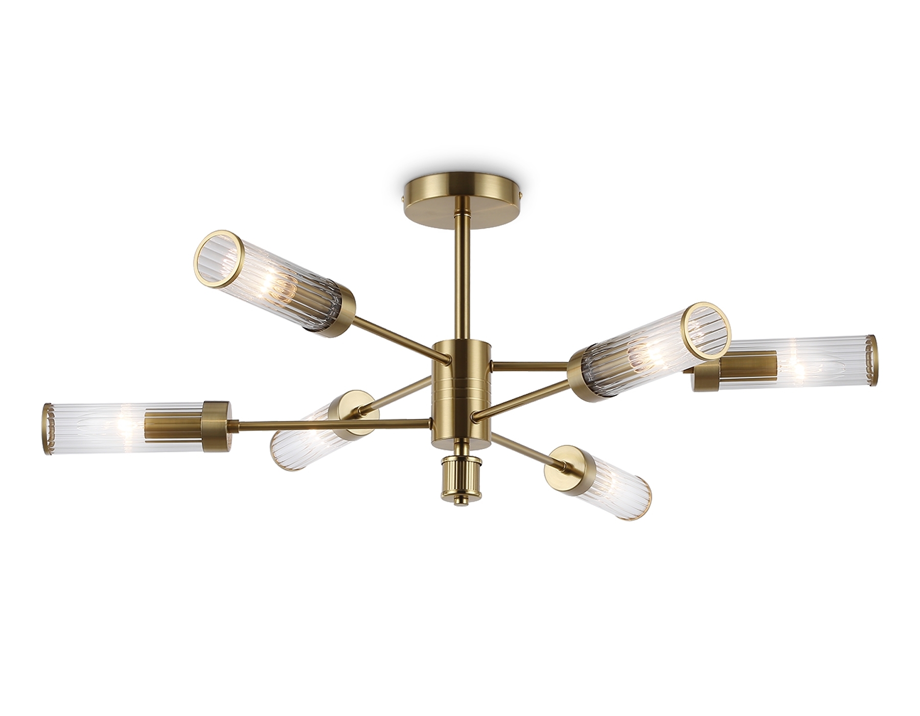 Люстра Ambrella light LH55161/6 BS/CL латунь/прозрачный E14/6 max 40W D830*330