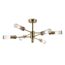 Люстра Ambrella light LH55161/6 BS/CL латунь/прозрачный E14/6 max 40W D830*330