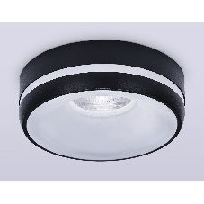 Светильник Ambrella light TN3335 SBK/FR черный песок/белый матовый GU5.3 D96*46