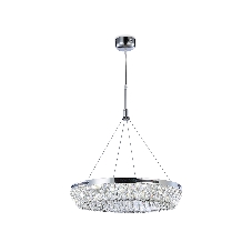 Светильник Ambrella light TR5022 CH/CL хром/прозрачный 3000K/4200K/6400K 47W D500*540 (Без ПДУ)