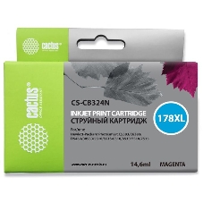 Картридж струйный Cactus CS-CB324N №178XL пурпурный (14.6 мл.) для HP PhotoSmart B8553/C5383/C6383/D5463
