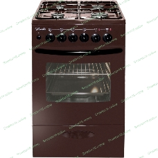 Плита комбинированная Лысьва ЭГ 401 МС-2у коричневый, конфорок 4 газовых, духовка 57 л, 50 см x 84 см x 60 см (без крышки)