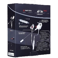 Игровые мобильные наушники белые Mad Catz E.S. PRO+ (3.5 мм jack, 13.5 мм неодимовые магниты, 32 Ом, 20 ~ 20000 Гц, микрофон)