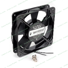 Вентилятор для корпуса Gembird черный, 120 мм, 2100 об/мин, 37.5 дБ, 2 pin