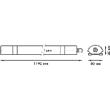 Светильник LED ДСП 36Вт 4000К IP65 линейный мат. (аналог ЛСП 2х36Вт) Gauss 143425236