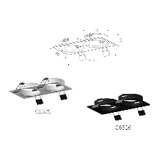 Корпус светильника C6526 SBK черный песок 160*80*H25mm MR16 GU5.3