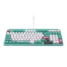 Клавиатура ASUS TUF Gaming K3 Gen II MIKU Edition проводная, USB Type-A, голубой