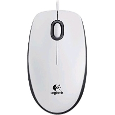 Мышь проводная Logitech M100 белый, 1000 dpi, USB, кнопки - 3