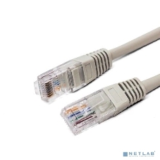 Кабель патч-корд, Filum FL-U5-C-1M U/UTP 5e cat. 1м, 26AWG(7x0.16 мм), чистая медь, PVC, серый