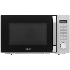Микроволновая печь Haier HMB-DM208SA серебристый/черный, 20 л, 800 Вт, переключатели - кнопки, поворотный механизм