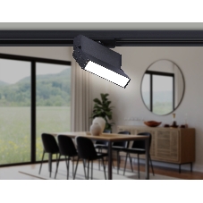Трековый однофазный светодиодный светильник Ambrella light GL6803 BK черный LED 6W 4200K 115*22*87