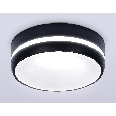 Светильник Ambrella light TN3335 SBK/FR черный песок/белый матовый GU5.3 D96*46