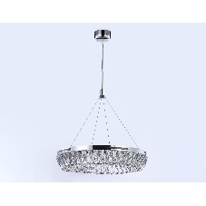 Светильник Ambrella light TR5022 CH/CL хром/прозрачный 3000K/4200K/6400K 47W D500*540 (Без ПДУ)