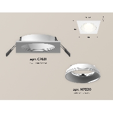 Комплект встраиваемого светильника Ambrella light XC7631060 SWH белый песок MR16 GU5.3 (C7631, N7020)