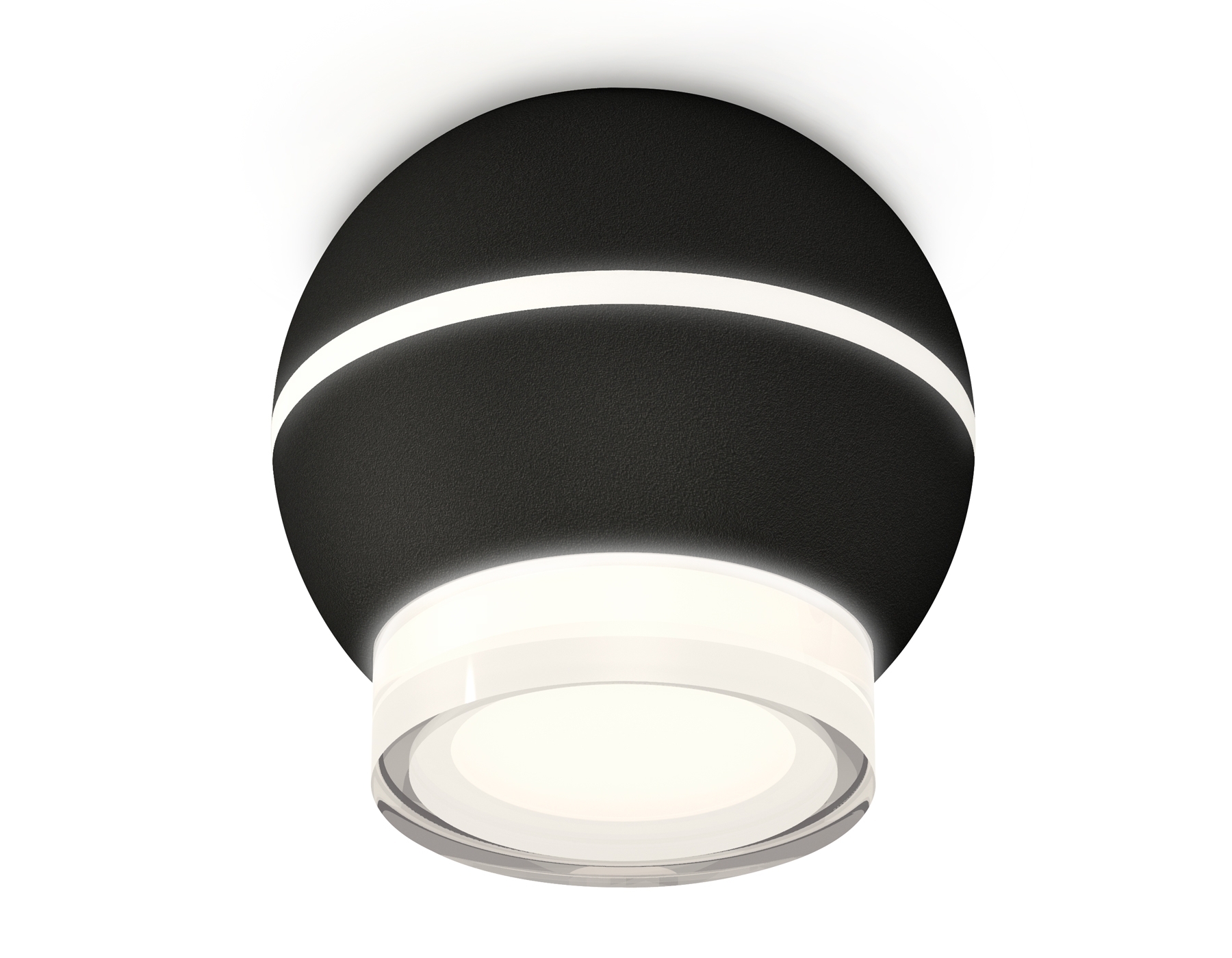 Светильник Ambrella Light XS1102042 SBK/FR/CL черный песок/белый матовый/прозрачный MR16 GU5.3 LED 3W 4200K (C1102, N7160)