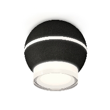 Светильник Ambrella Light XS1102042 SBK/FR/CL черный песок/белый матовый/прозрачный MR16 GU5.3 LED 3W 4200K (C1102, N7160)