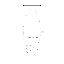 BLE2737 / Светодиодная лампа Свеча СD LED 6W 4200K E27
