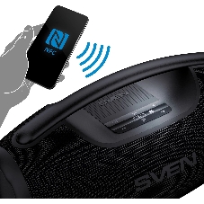 Портативная акустическая система SVEN PS-990, черный, 2.0, 2x90 Вт (RMS), IPx7, TWS, Bluetooth, USB, аккумулятор