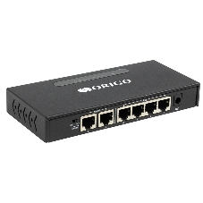 Коммутатор неуправляемый PoE ORIGO OS1206P/60W/A1A 4x100Base-TX PoE+, 2x100Base-TX, PoE-бюджет 60 Вт, корпус металл