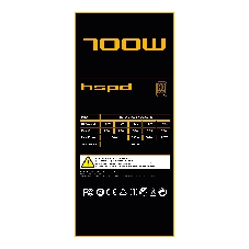 Блок питания HSPD Power Supply 700W HSI-700BS-BK, 700Вт, 80+ Bronze, 120мм, модульный, черный
