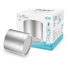 Светильник Gauss Хром/Сатин LED накладной с рассеивателем 10W 4100K 88х75мм 1/30