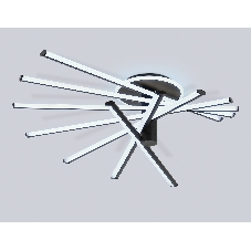 Потолочный светодиодный светильник Ambrella light FL6242 BK черный 135W 3000K-6400K 900*750*230 (ПДУ ИК)