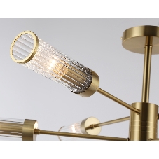 Люстра Ambrella light LH55161/6 BS/CL латунь/прозрачный E14/6 max 40W D830*330
