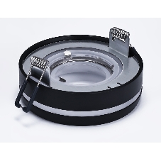 Светильник Ambrella light TN3335 SBK/FR черный песок/белый матовый GU5.3 D96*46