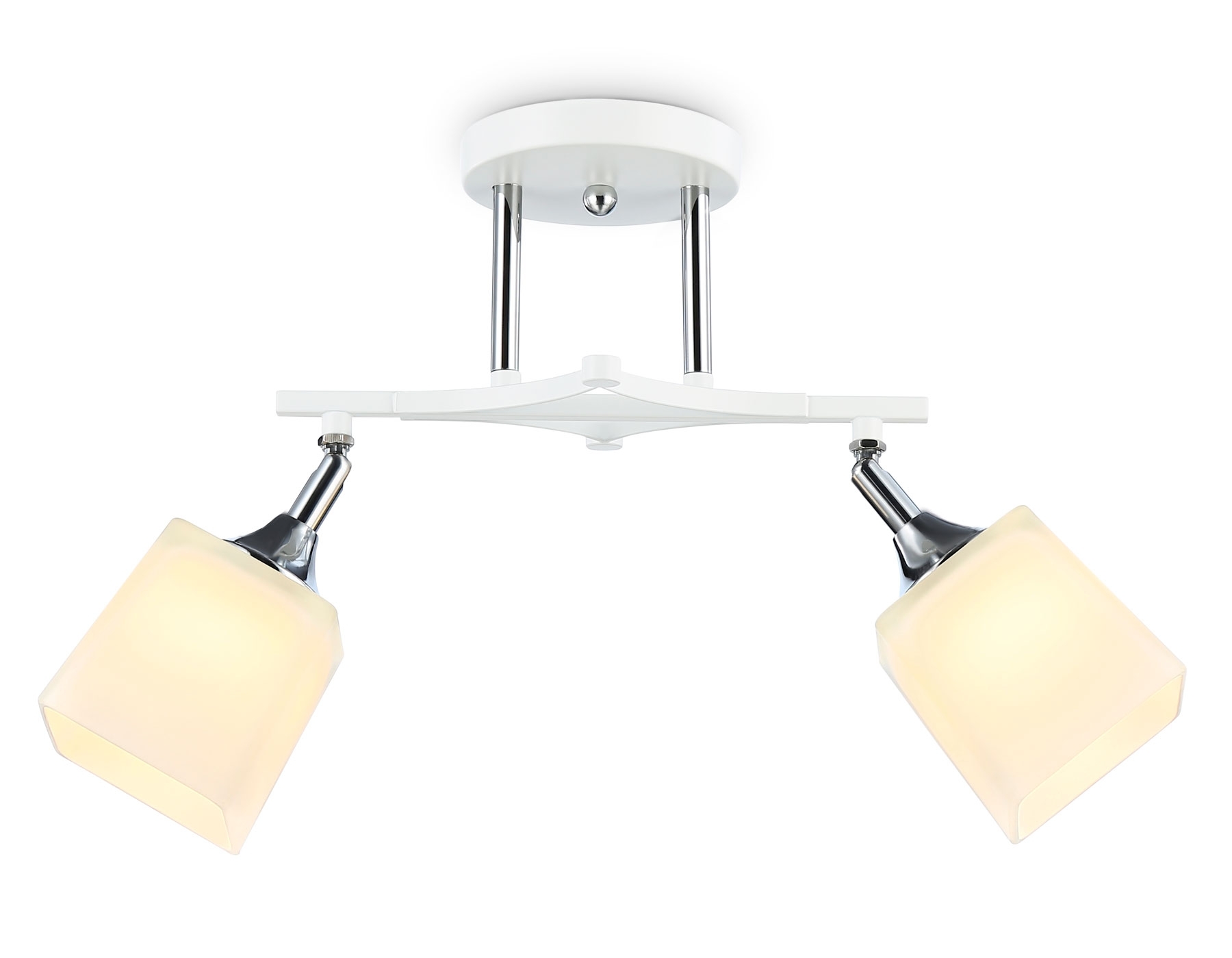 Светильник Ambrella light TR303062/2 WH/CH/FR белый/хром/белый матовый E27/2 max 40W 560*145*260