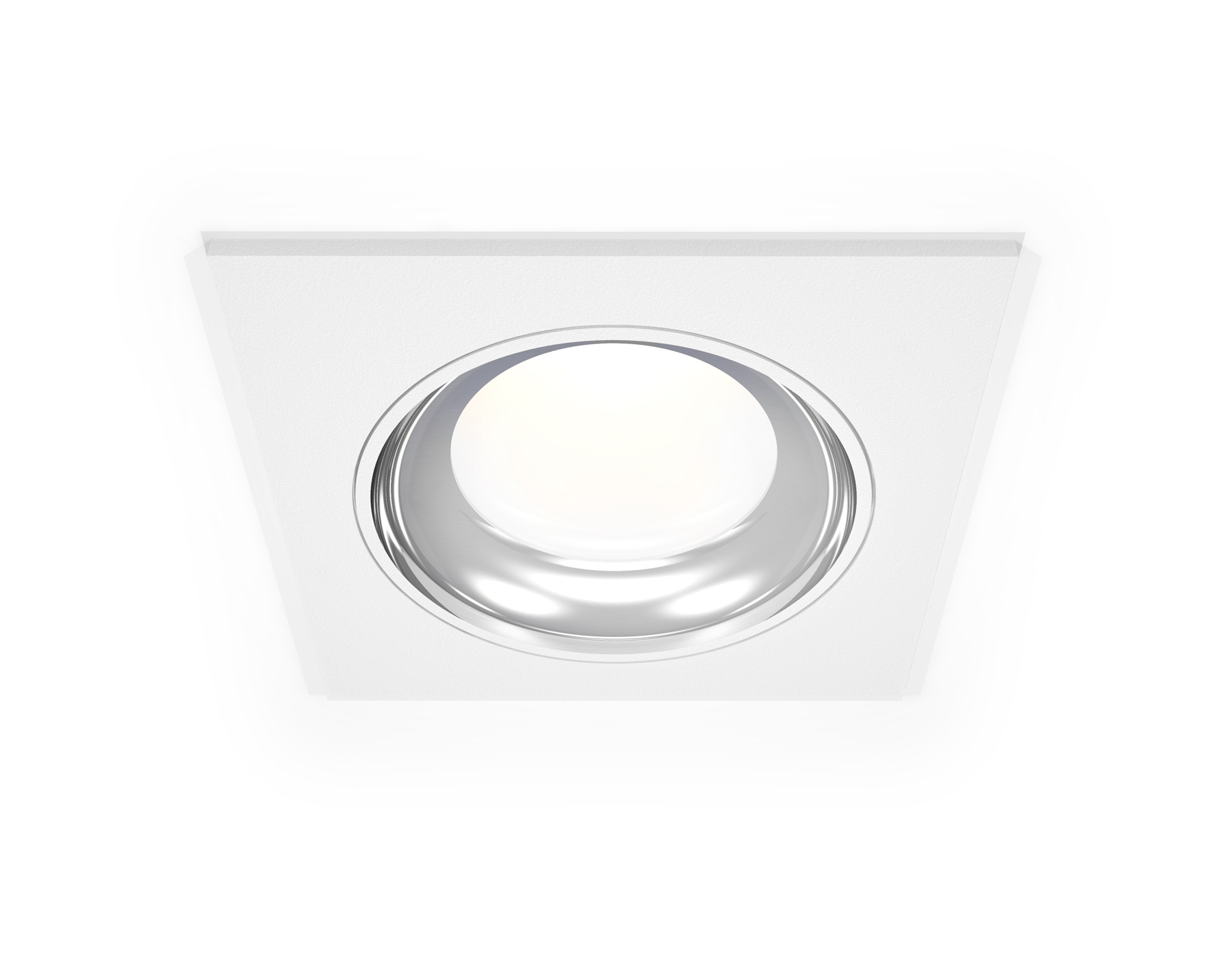 Комплект встраиваемого светильника Ambrella light XC7631061 SWH/PSL белый песок/серебро полированное MR16 GU5.3 (C7631, N7022)