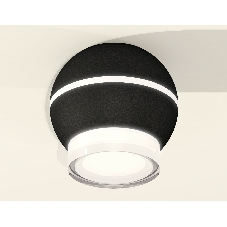 Светильник Ambrella Light XS1102042 SBK/FR/CL черный песок/белый матовый/прозрачный MR16 GU5.3 LED 3W 4200K (C1102, N7160)