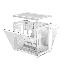 Компьютерный корпус без блока питания Case PCCooler C3T500 ARGB WH, Midi-Tower, TG, 6x120мм ARGB, 1xUSB-C 3.1 + 2xUSB-A 3.0, ATX, mATX, mITX белый