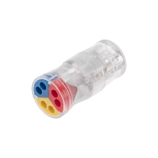 Экспресс-клемма Rexant СМК 2273-2x3R проходная разъемная 3 полюса 3х2-проводная 0,5-2,5 мм² (50 шт/уп)