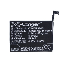 Аккумулятор CameronSino CS-LVZ900SL BL246 для Lenovo Vibe Shot 3.8V, 2900mAh, 11.02Wh