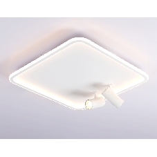 Светильник Ambrella light FL5114/1+2 WH белый 97W 3000K-6400K 480*480*130 (ПДУ ИК)