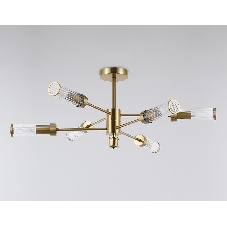 Люстра Ambrella light LH55161/6 BS/CL латунь/прозрачный E14/6 max 40W D830*330