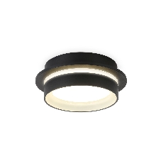 Светильник Ambrella light TN5385 SBK/FR черный песок/белый матовый GX53 IP44 D105*40