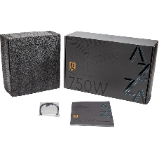 Блок питания Azza PSAZ-750G, 750Вт, 80 PLUS Gold, 120мм, модульный, черный