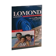 Фотобумага Lomond 1103301 A4/260г/м2/20л./белый полуглянцевое для струйной печати