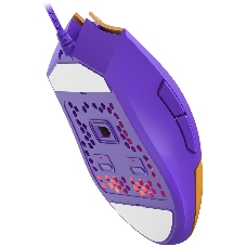 Мышь проводная A4Tech Bloody L65 Max желтый/фиолетовый, 12000 dpi, USB, кнопки - 7