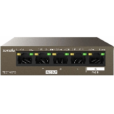 Коммутатор Tenda TEG1105PD, 5×1 Гбит/с PoE, неуправляемый