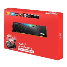 Оперативная память XPG Lancer, DDR5, 64GB (2x32GB), 6400MHz, CL32, DIMM, с радиаторами, RGB, черный